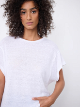 Charger l'image dans la galerie, T-shirt en lin blanc NOT SHY

