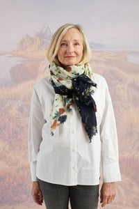 Écharpe Olga marine STORIATIPIC
