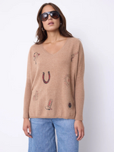 Charger l&#39;image dans la galerie, Pull cachemire JOSPHINE camel NOT SHY
