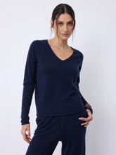Charger l&#39;image dans la galerie, Pull cachemire ASPEN marine NOT SHY
