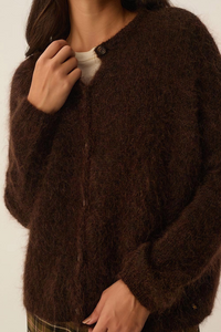 Cardigan BEA coffee DES PETITS HAUTS