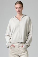 Charger l&#39;image dans la galerie, Sweat-shirt oversize à capuche en maille de viscose et laine TRANSIT
