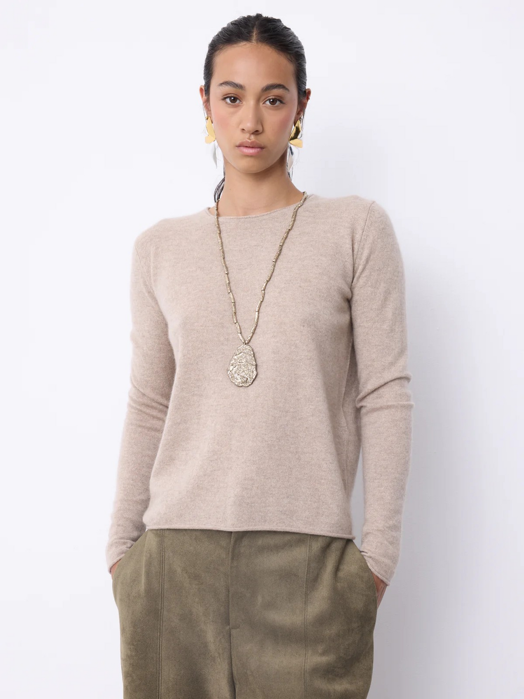 Pull cachemire AYLA sandstone NOT SHY