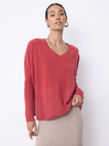Pull cachemire FAUSTINE garnet NO SHY